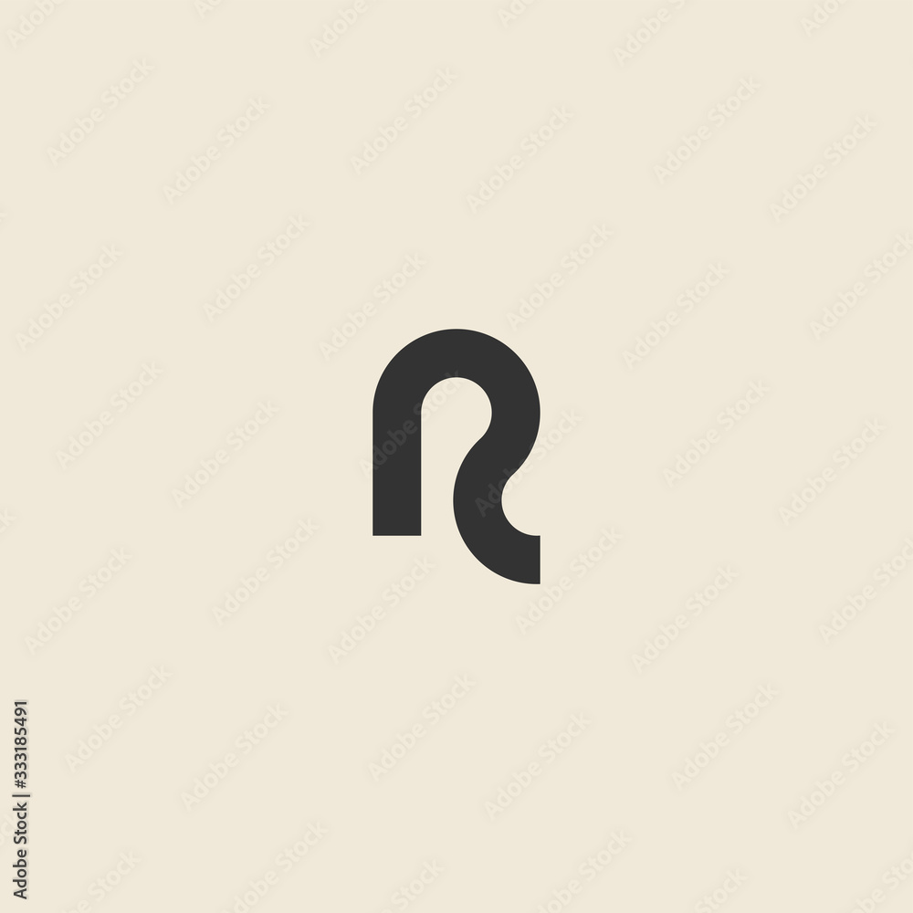 Letter R logo design template - obrazy, fototapety, plakaty 