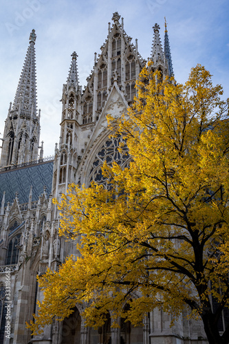 A beautiful gothic church in Vienna Austria