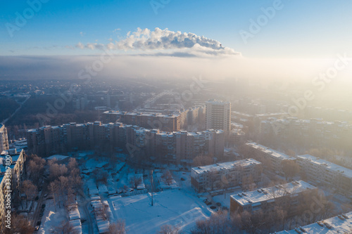 Russian city aerial