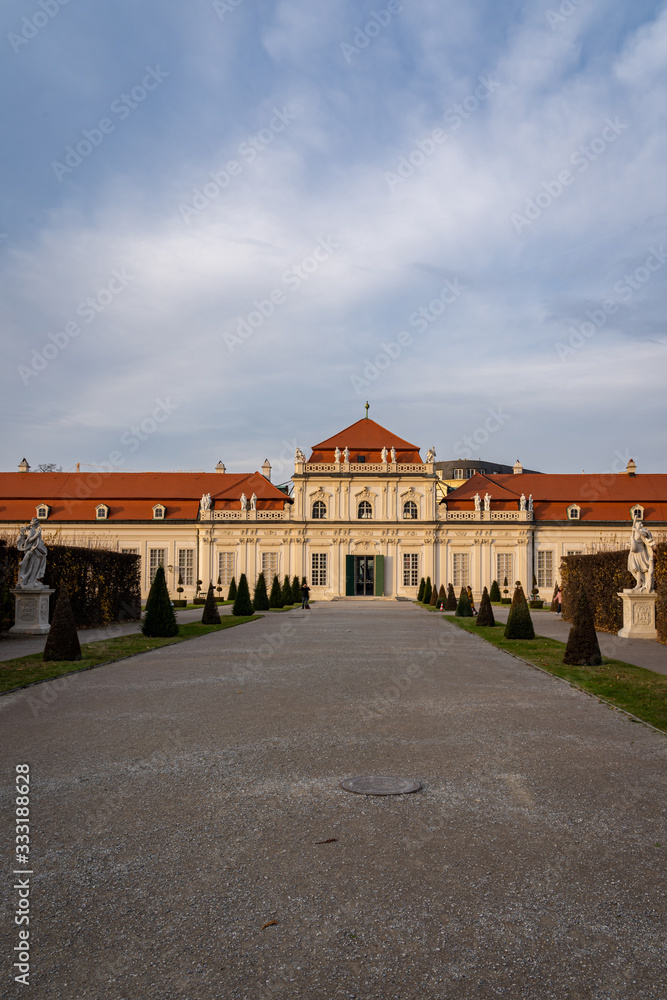 From the grounds of the Belvedere Palace in Vienna Austria