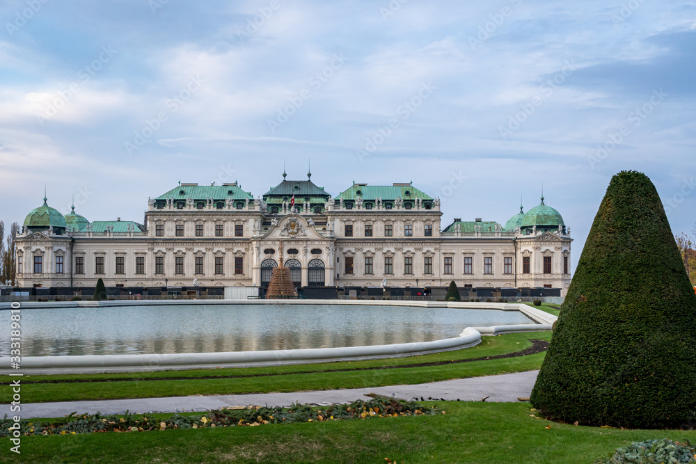 From the grounds of the Belvedere Palace in Vienna Austria