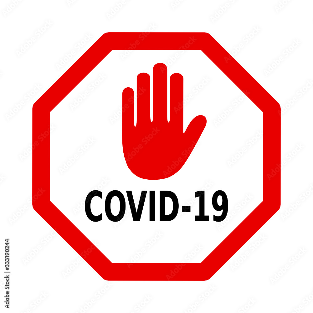 znak stop covid-19 znak stop covid-19