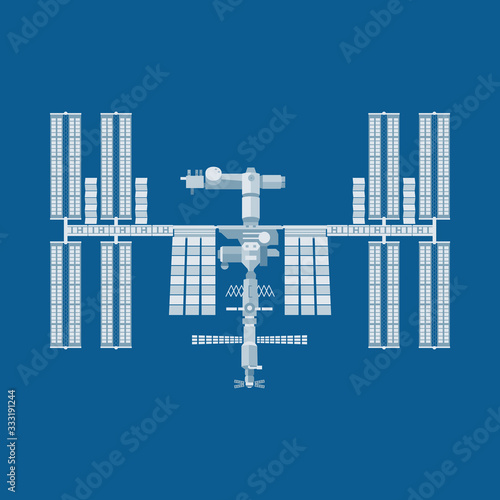 International Space Station icon, ISS symbol