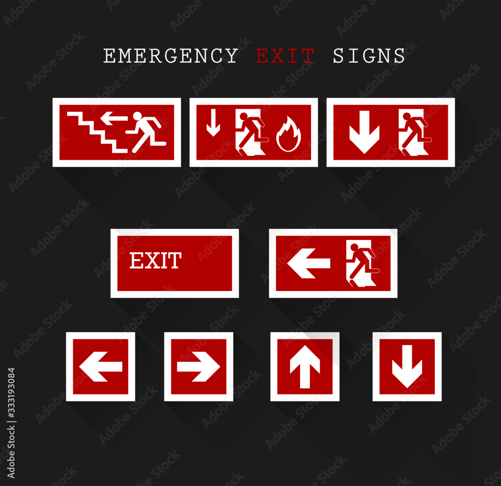 set of signs set of signs
