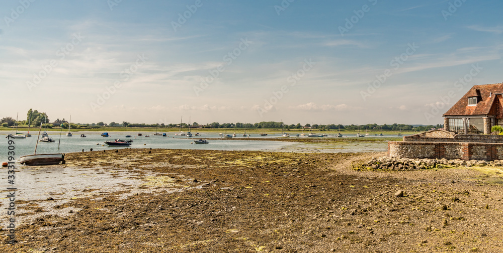 Boats lying on the beach.