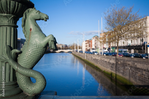 Photography A view along the quays in Dublin City, Ireland