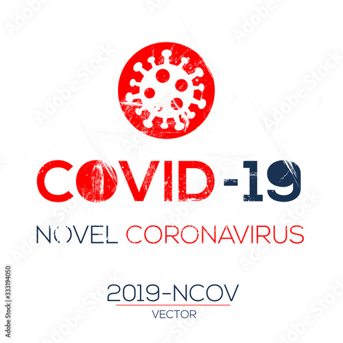 Creative (COVID-19 Novel Coronavirus) Design ,Vector illustration.