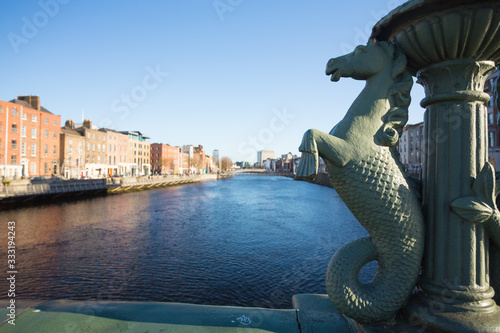 Photography A view along the quays in Dublin City, Ireland