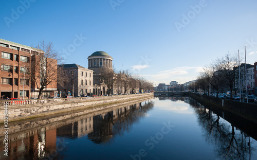 Photography A view along the quays in Dublin City, Ireland