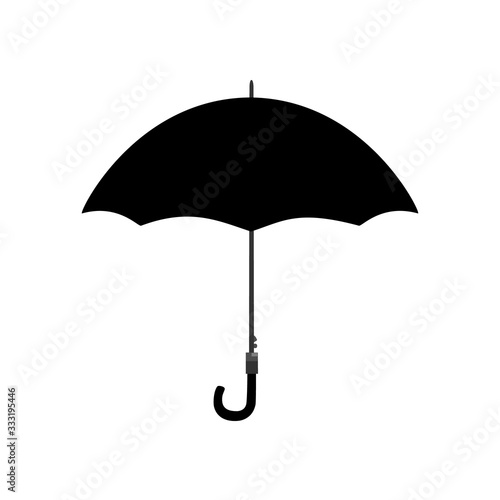 Umbrella icon isolated on white. Stock vector illustration in flat style