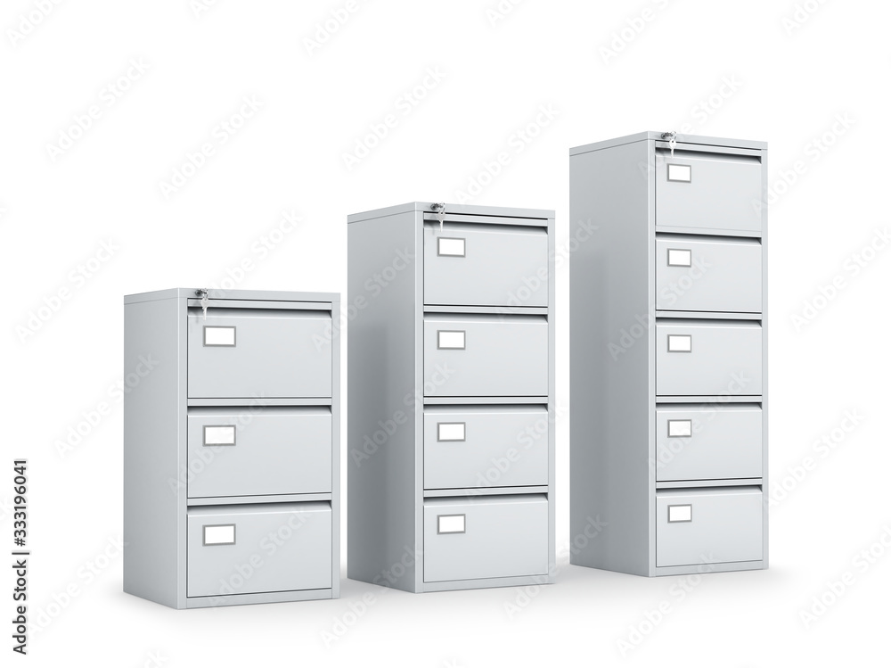 locker for storing documents. 3D illustration locker for storing documents. 3D illustration