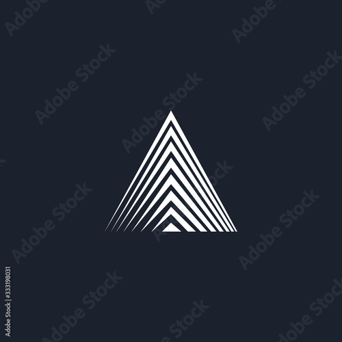 initial letter a with leaf logo vector concept element