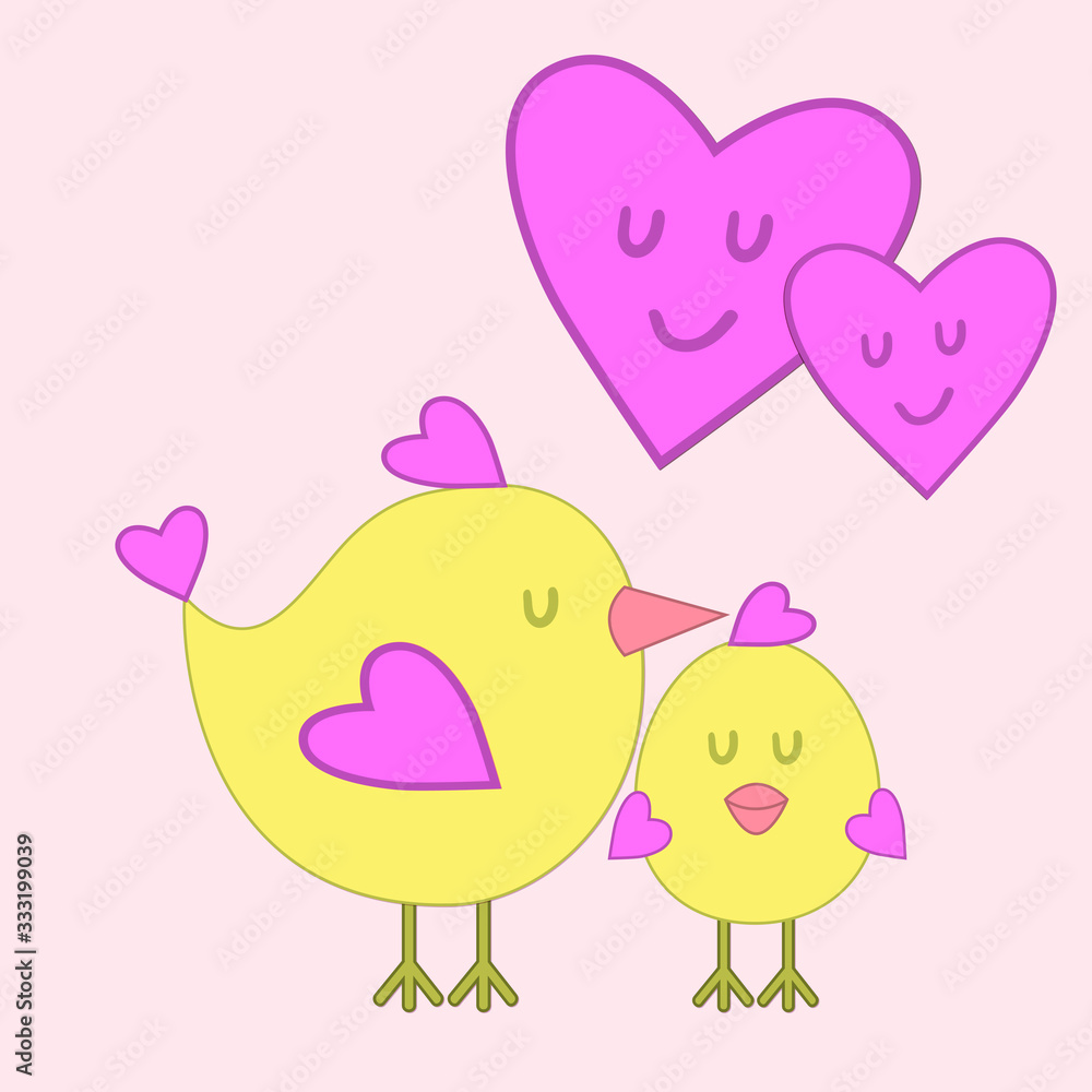 mom and son love bird heart cute mom and son love bird heart cute