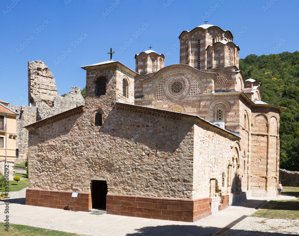 The church in Ravanica monastery in Serbia