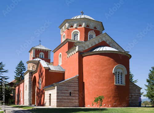 Church of the Ascension of Our Lord in the Zica monastery in Serbia