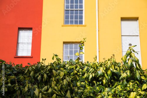 Canvas Print Colourful buildings in Dublin Castle, Ireland