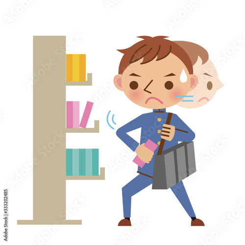 万引きをする男子中学生（高校生）