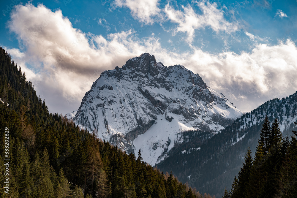 Moountain Peak in Dolomiti Mountains, Italy Alps