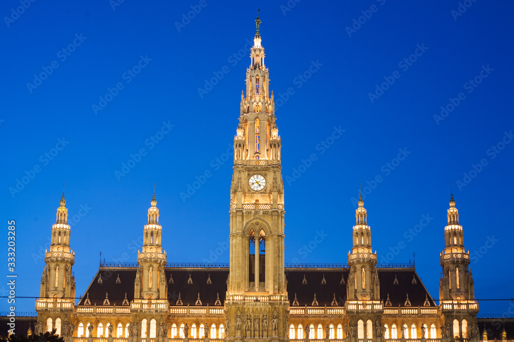 Fototapeta premium Rathaus, Vienna