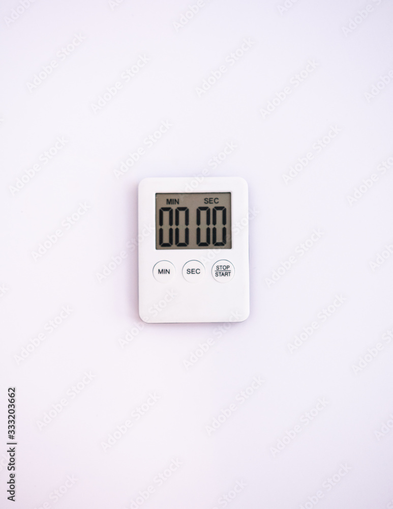 mini digital lcd counter timer kitchen alarm clock, count down clock for cooking, on white background mini digital lcd counter timer kitchen alarm clock, count down clock for cooking, on white background