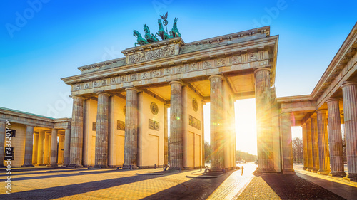 the famous brandenburger tor in berlin, germany photo