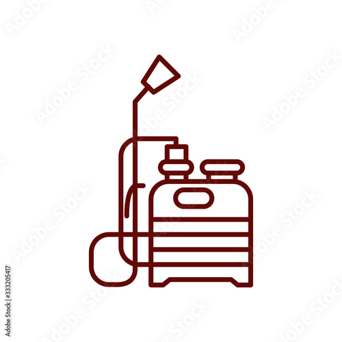 fumigation tool icon, line style