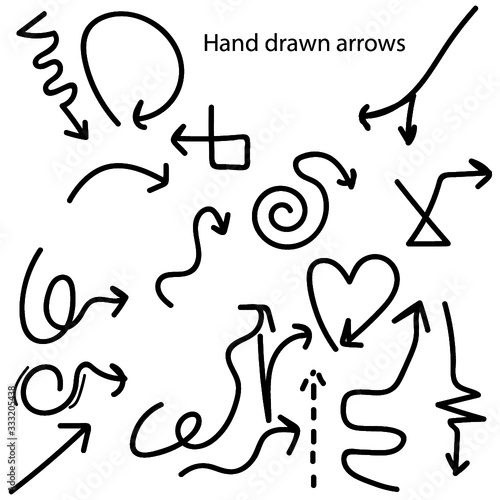 set of vector arrows