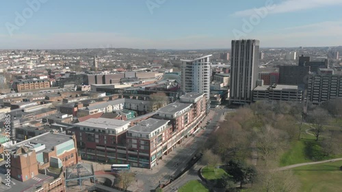 Wallpaper Mural Drone shot of Cabot Circus & Broadmead - shopping / retail district of Bristol, UK Torontodigital.ca