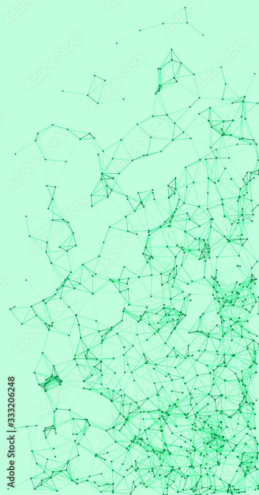 Fototapeta premium Procedural Network Mesh Art background illustration