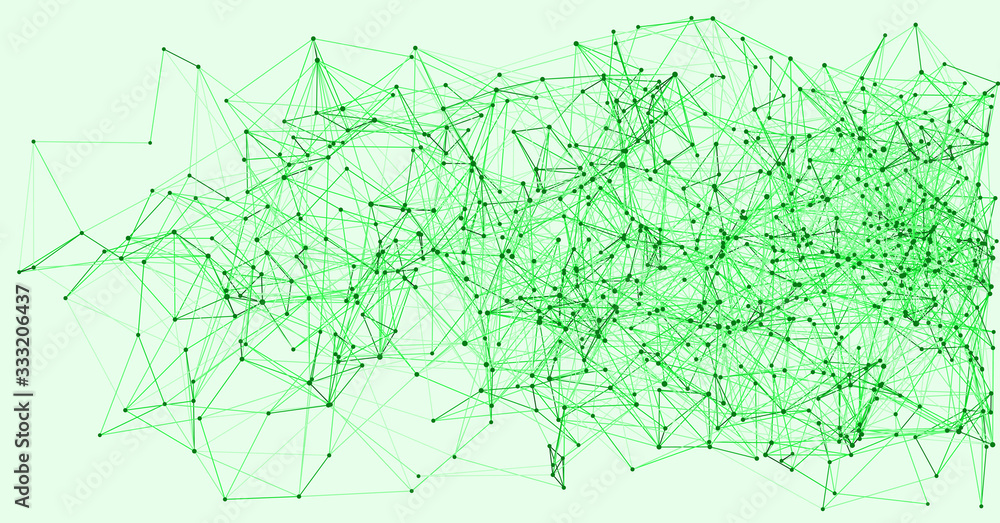 Obraz premium Procedural Network Mesh Art background illustration