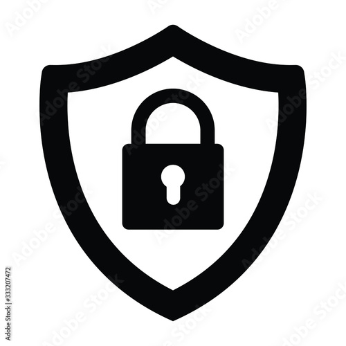 Security icon.Shield security with lock symbol