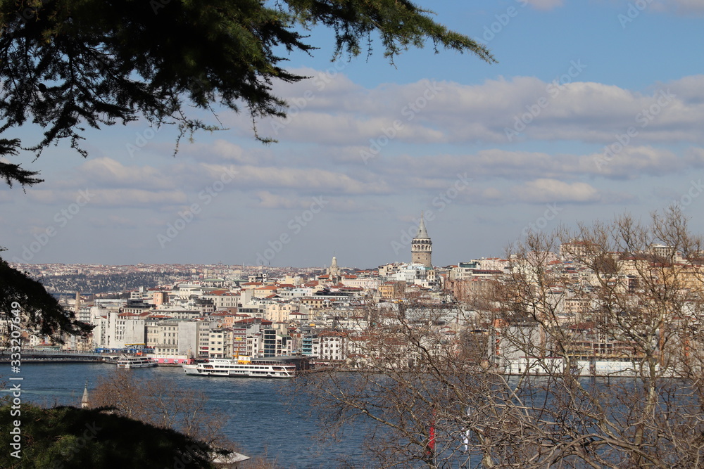 view of the old town of Istanbul, Turkey