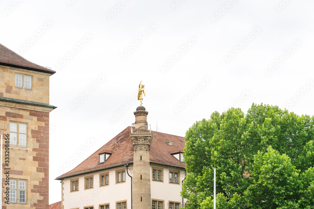 STUTTGART, GERMANY - June 25, 2018: Statue Attractions in Stuttgart, Germany