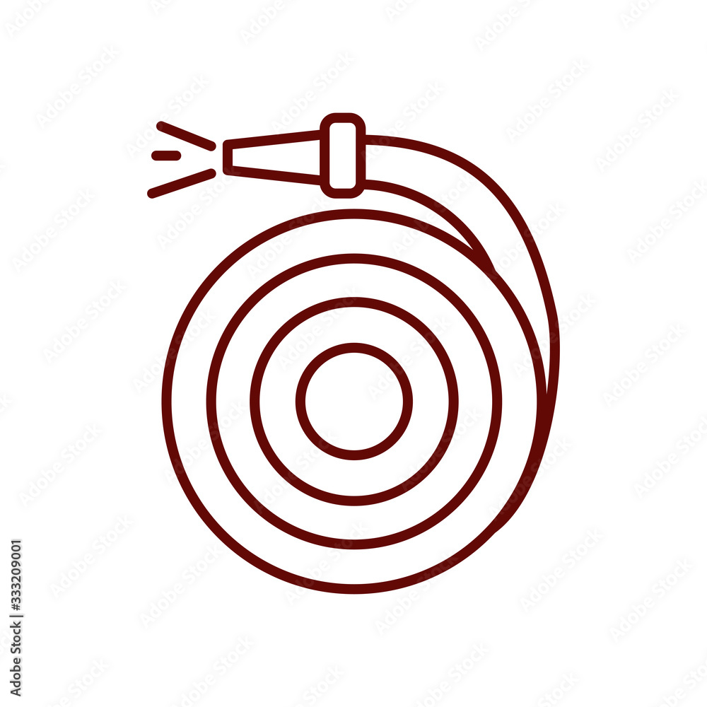 hose icon, line style hose icon, line style