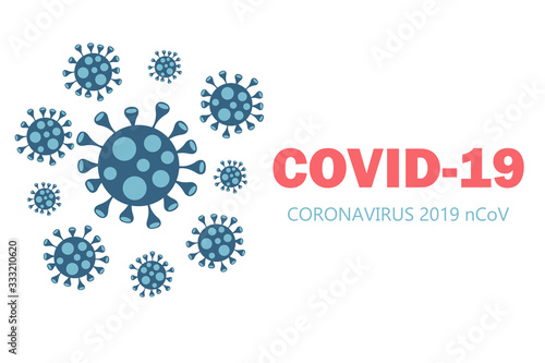 Corona Virus. virion of Coronavirus on white background. 2019-nCoV.