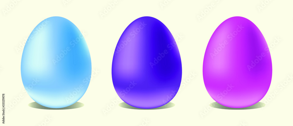 set of easter eggs set of easter eggs