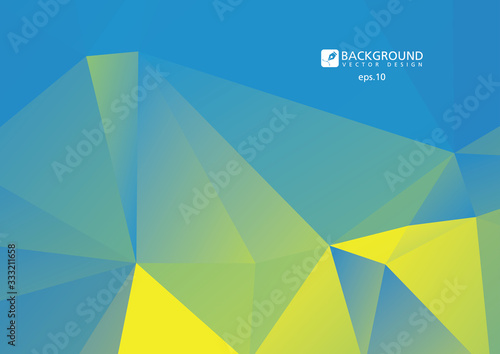 Blue White Light Polygonal Mosaic Background, Vector illustration, Business Design Templates