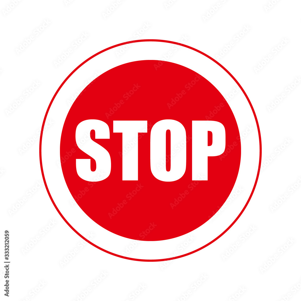 Stop sign. Infographic element. Vector illustration. Stop sign. Infographic element. Vector illustration.