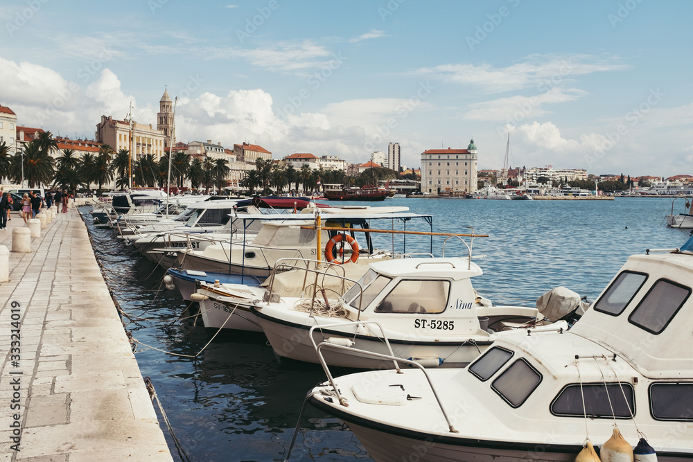 Harbour area in Split Croatia Harbour area in Split Croatia
