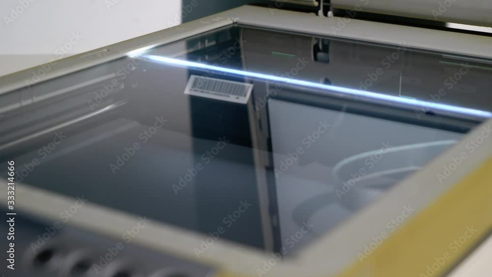 Scanner in office, copying documents. Scanner in office, copying documents.