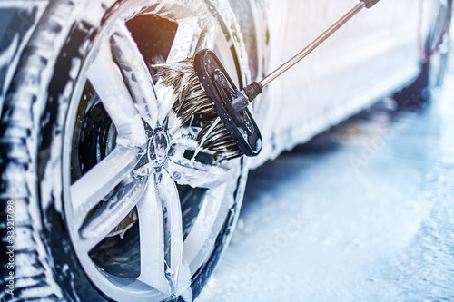 Fotografie Car wheel wash