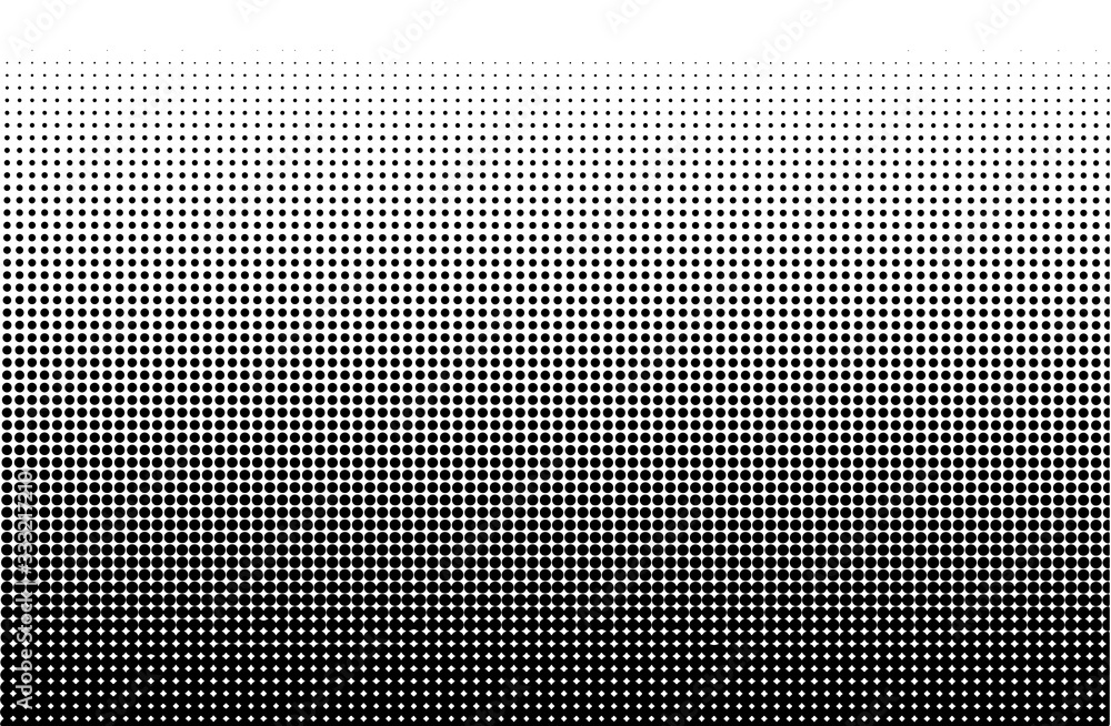 HALFTONE DESIGN. MONOCHROME ORGANIC RASTER. DOTS VECTOR BACKGROUND
