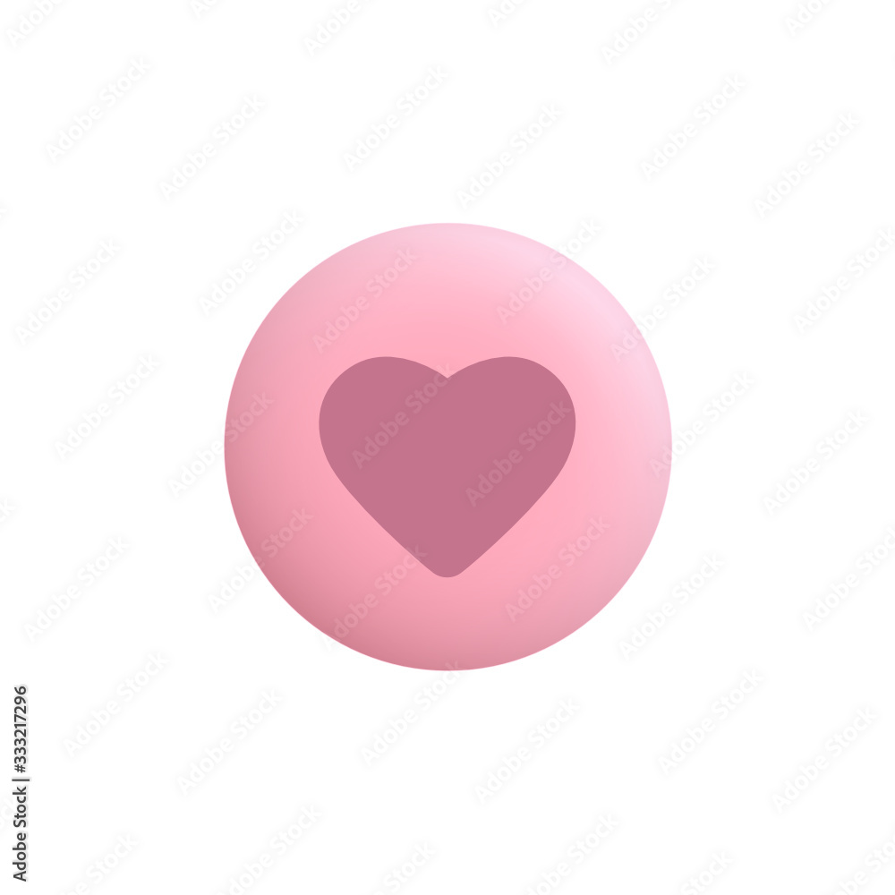 Heart -  Modern App Button