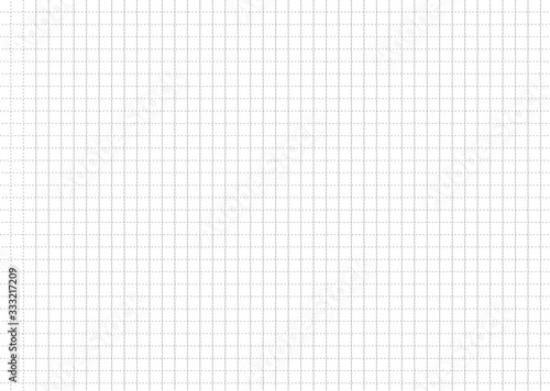 Grid on a white background.Paper for taking notes.Seamless square pattern.Dashed lines.Stripes wallpaper.