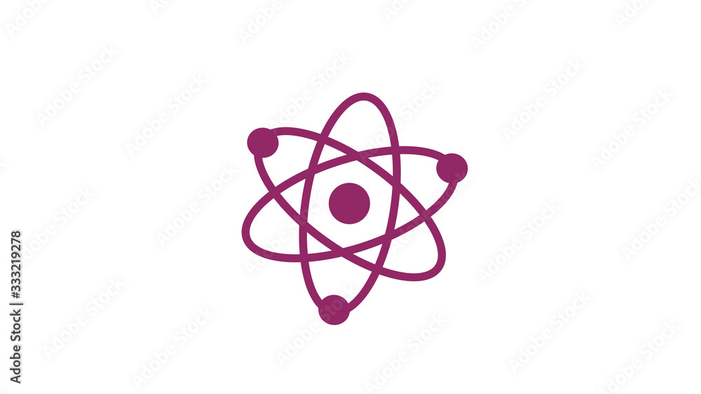 Atom isolated on white background,Science icon,New atom icon Atom isolated on white background,Science icon,New atom icon