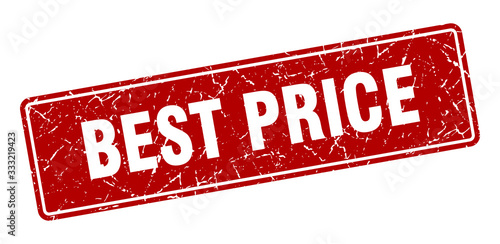 best price stamp. best price vintage red label. Sign