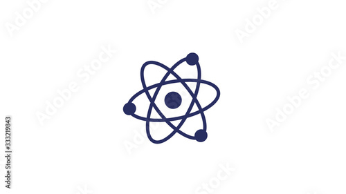 Atom isolated on white background,New atom isolated icon