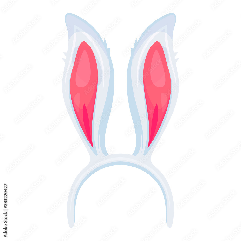 Easter mask with rabbit ears, cute animal costume