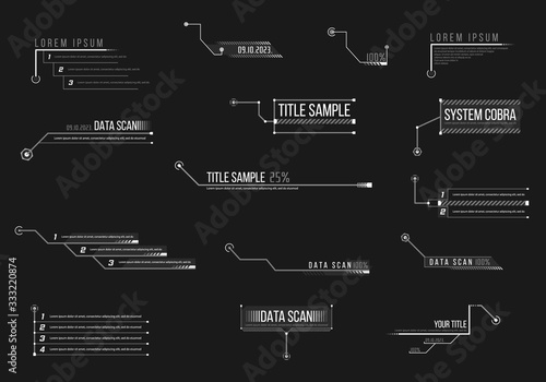Callout, headers infographics.
