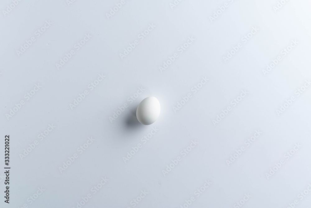 Easter composition on white background Easter composition on white background